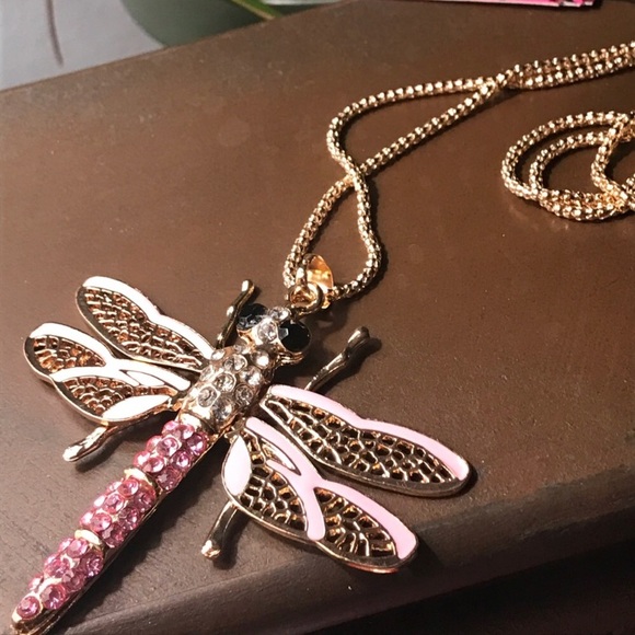 Betsey Johnson Jewelry - Beautiful Betsey Johnson Dragonfly 22”Necklace 💕